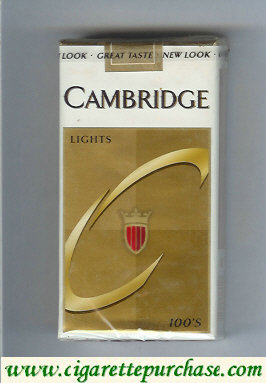 Cambridge Lights 100s cigarettes soft box